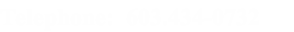 Telephone:  603.434-0732    
